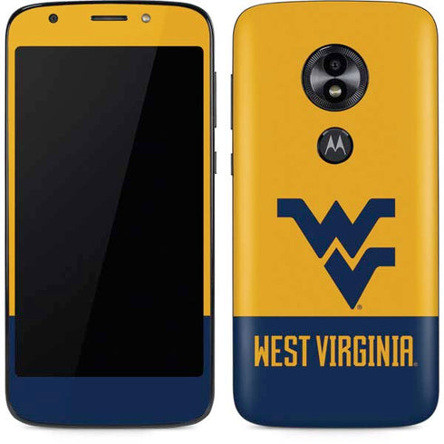 West Virginia University WV Yello split Moto E5 Play Skin